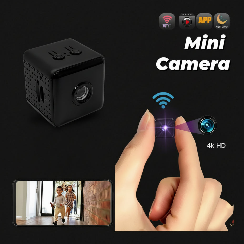 Mini caméra 4K sans fil Wi-Fi