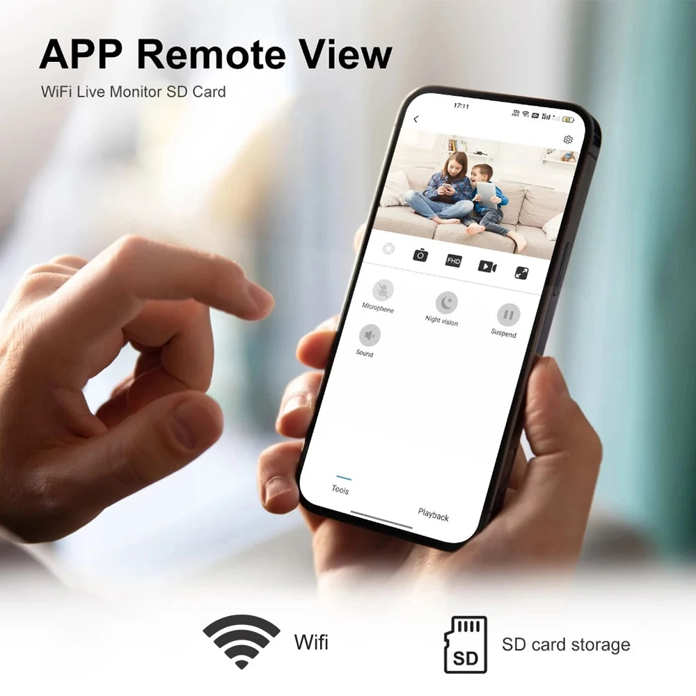 Mini caméra portable HD WiFi